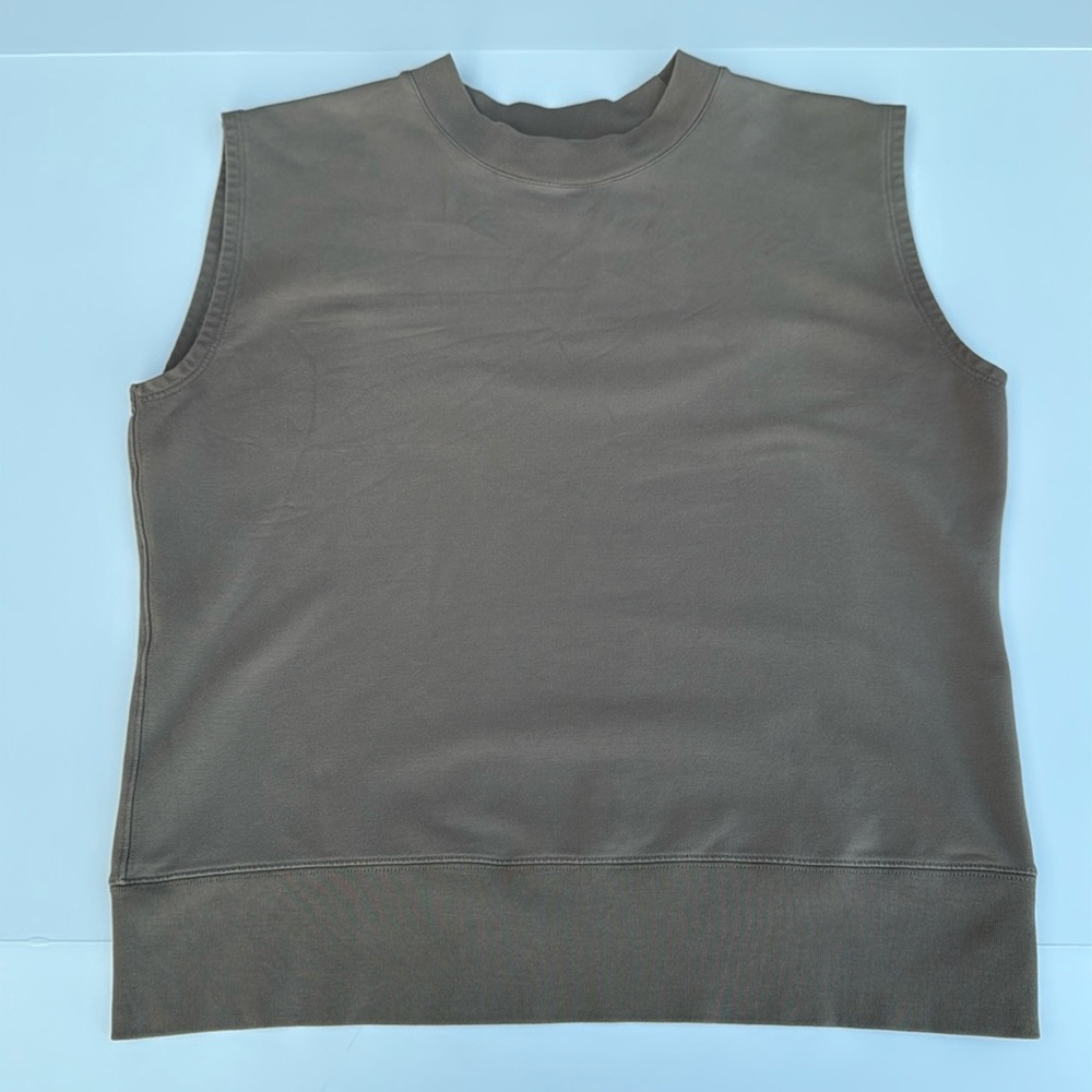 MM Lafleur truffle brown light French terry top, XL - Picture 2 of 6